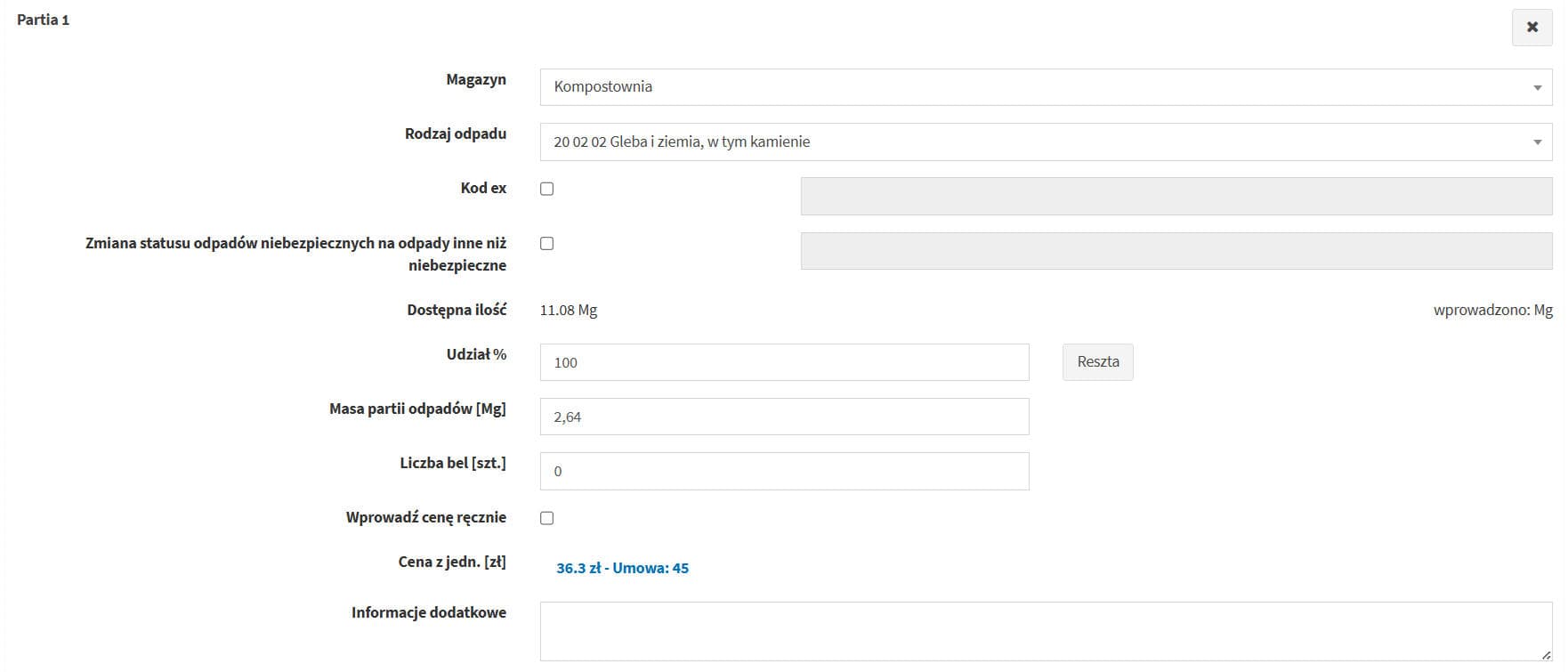Formularz wystawiania KPO