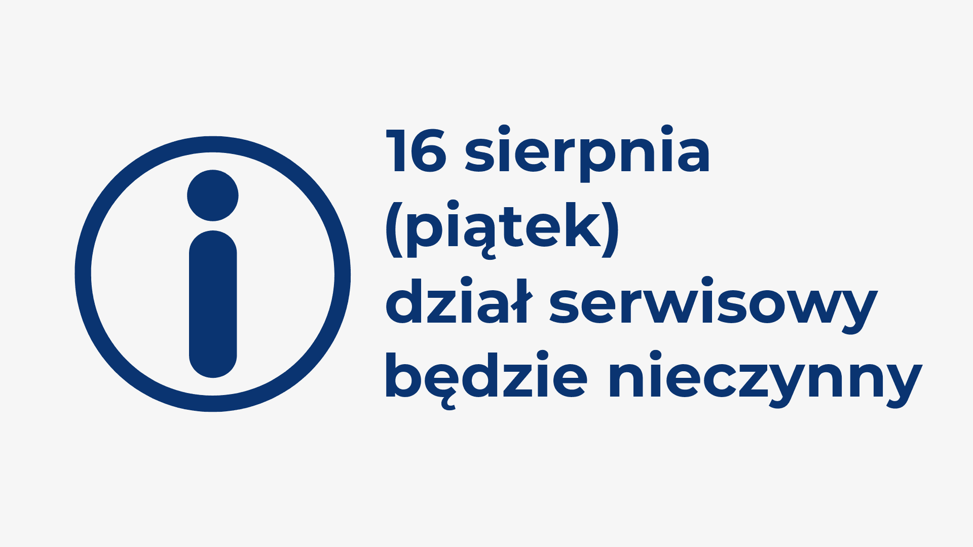 przerwa serwisowa