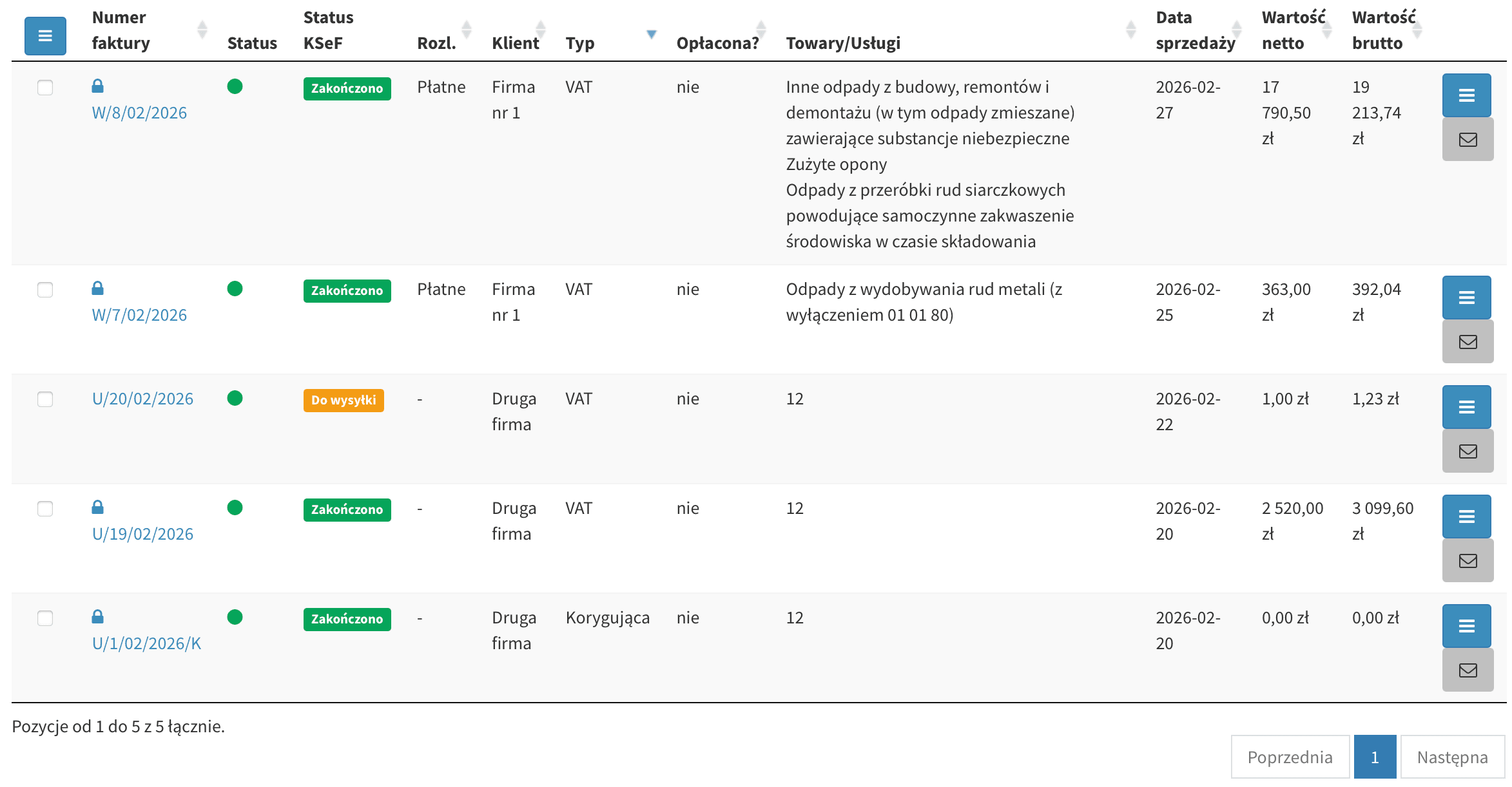 Integracja modułu fakturowania z KSeF